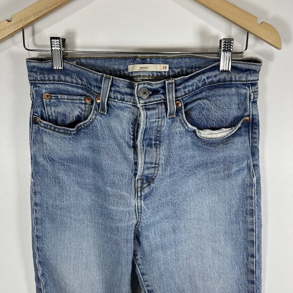 Levi’s Wedgie Icon Fit Ankle Jeans High Waist Size 28 Casual Vintage‎ Style - Picture 2 of 12
